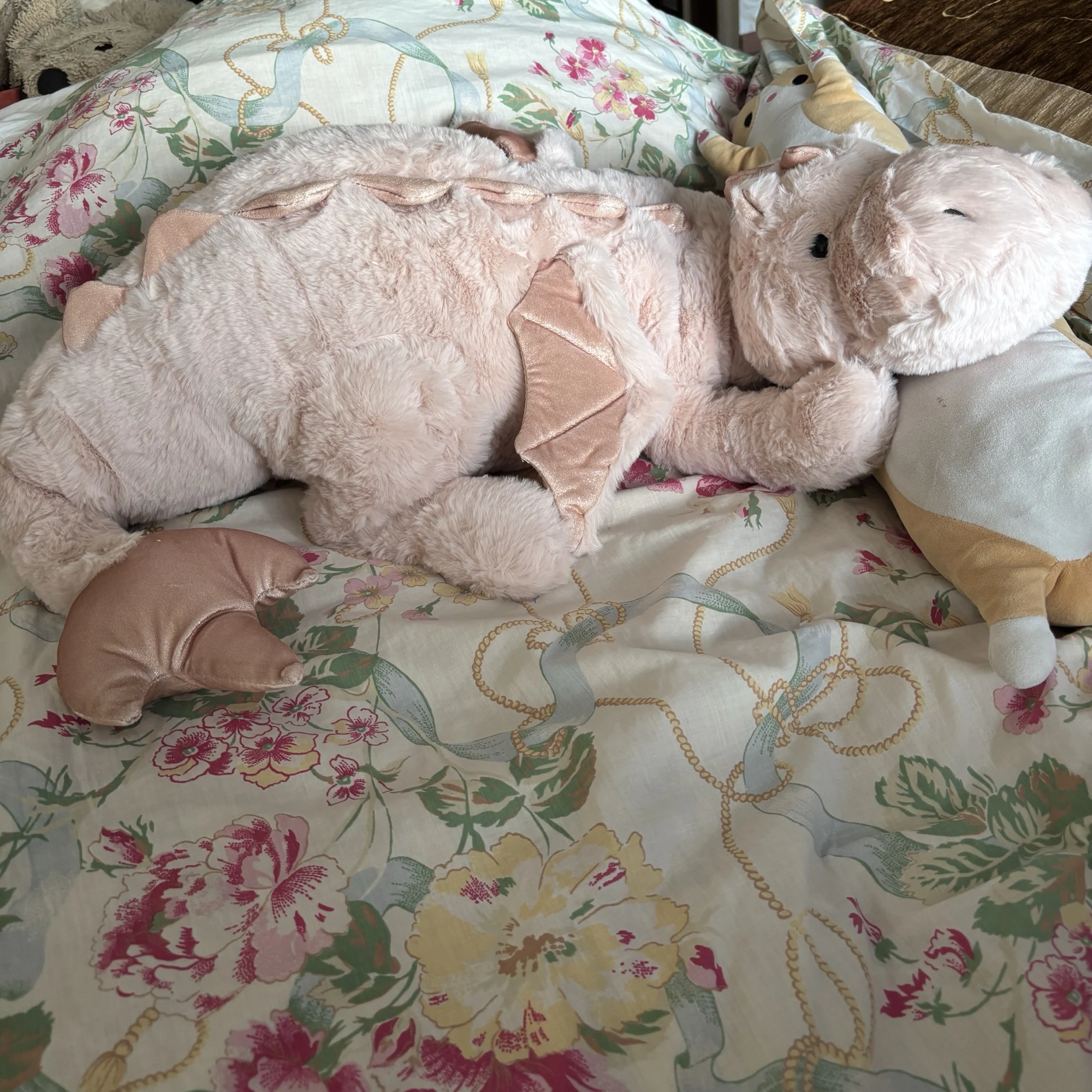 Kawaii Dragon Plush Pillow with Flying Wings