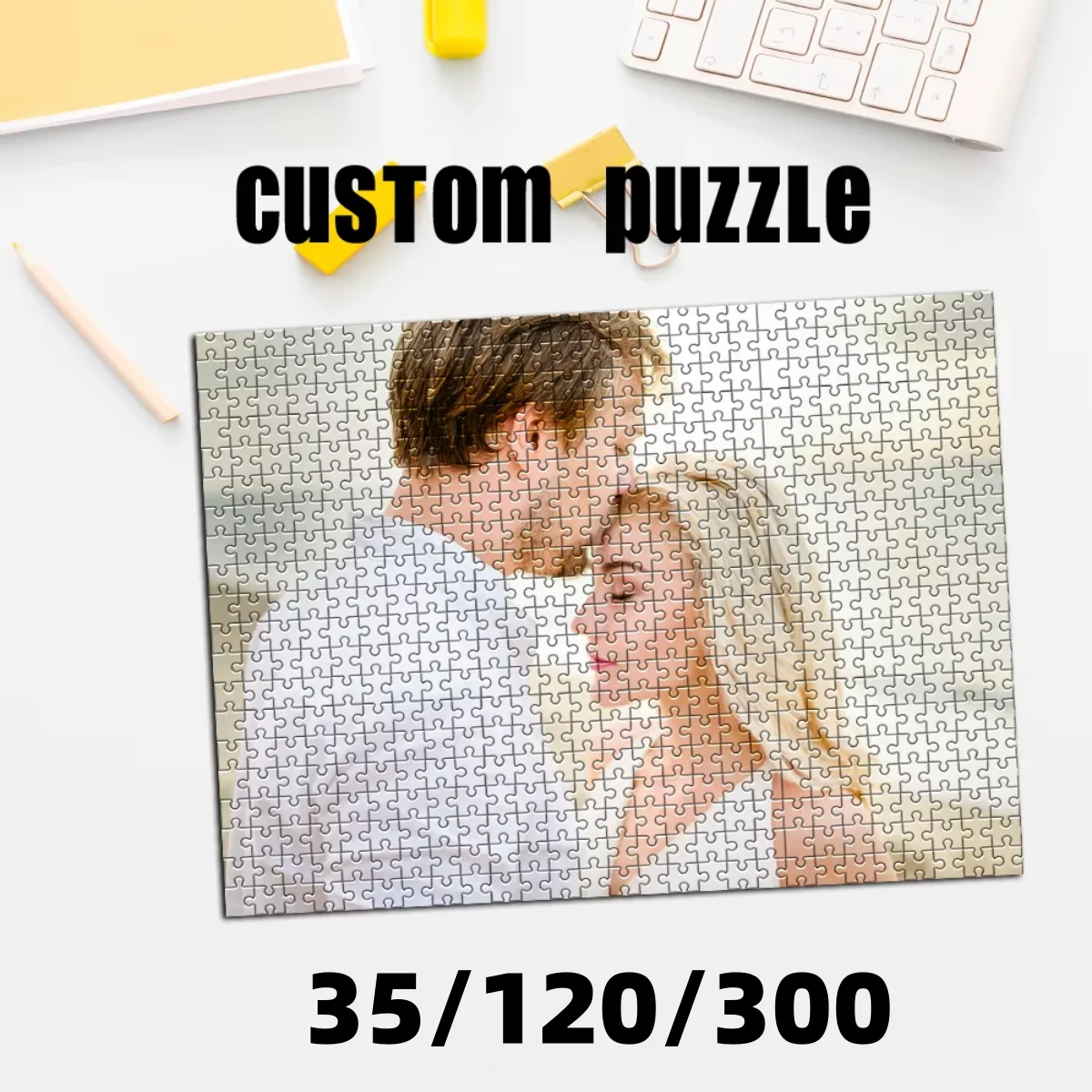 Rompecabezas personalizado con tu foto, rompecabezas de madera DIY con múltiples especificaciones, tu propia imagen, regalo fami