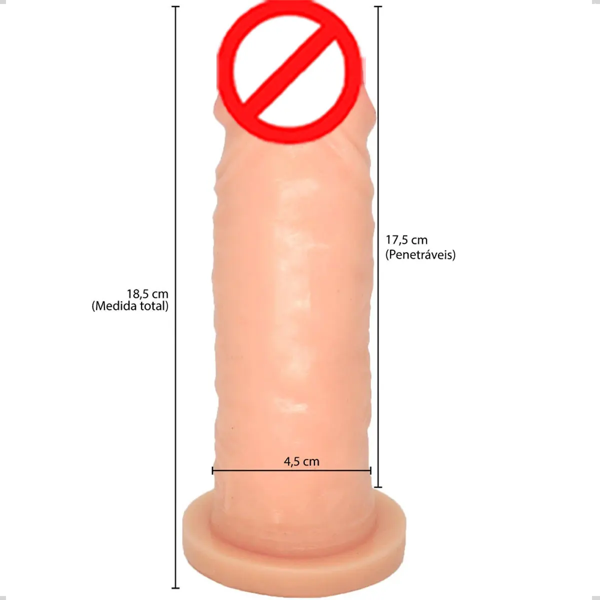 Consolo Peniano Silicone Dildo