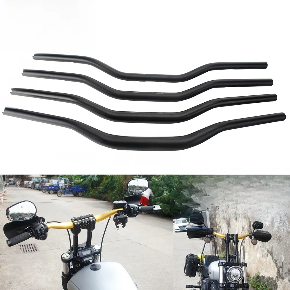 Moto 1 "25Mm 28Mm 32Mm 38Mm Handle Bar Cnc Billet Tracker Stuur Pullback Bars Voor harley Sportster XL883 XL1200 Xl 883 Dyna - afbeelding 2