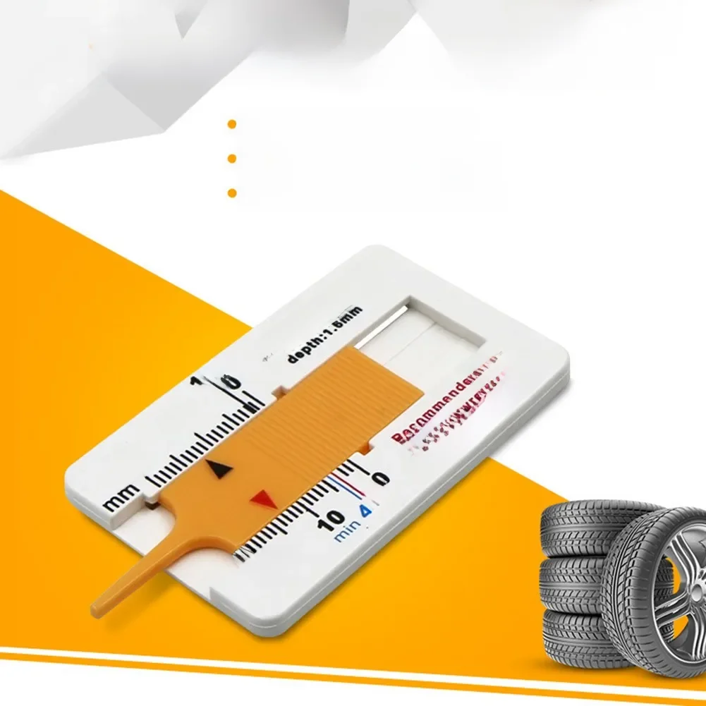 Règle de bande de roulement de pneu en plastique 0-20mm, pour pneus de voiture, jauges d'épaisseur, outils de mesure de détection d'usure de pneu Automobile