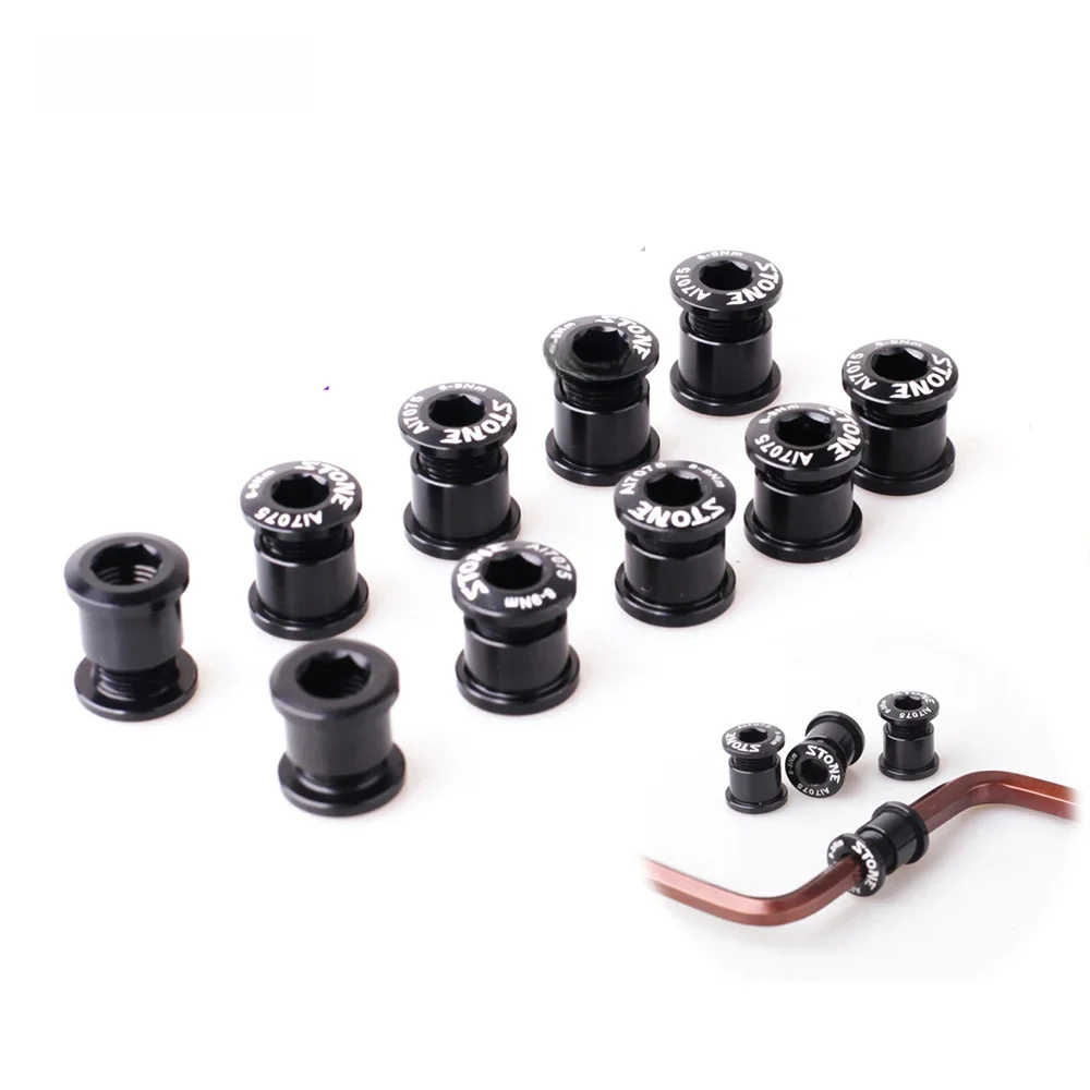 AliExpress DECKAS Stone Bike Chainring Bolts Alloy 7075 Road Fixed Gear Chainwheel Crankset Screws Nuts Hex Allen Bicycle Parts