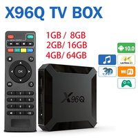 Hot X96Q Android 10.0 Fast Smart TV BOX 2GB 16GB Allwinner H313 Quad Core 4K VS X96 Mini dekoder szybka wysyłka