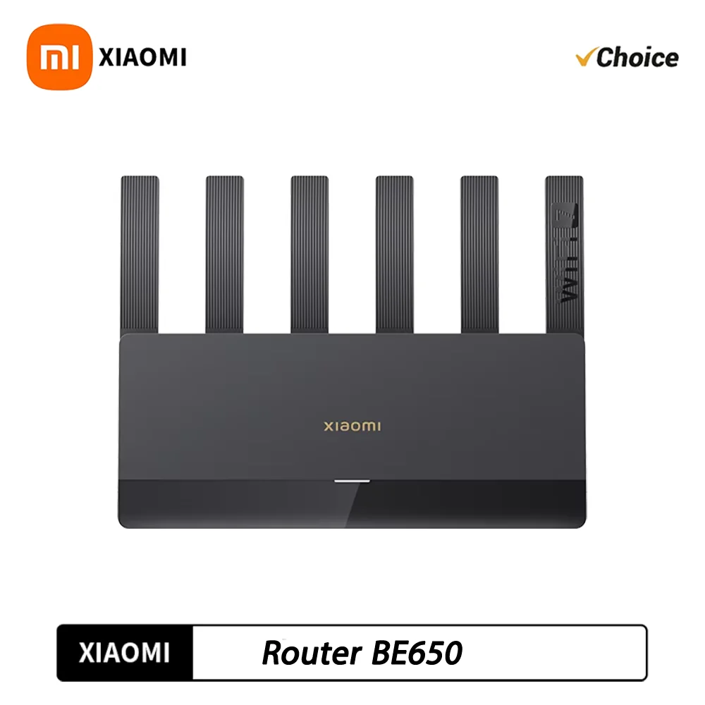 Xiaomi Router BE6500 Wifi7 6500Mbps 2.5G Ethernet Port Dual Frequency 2.4/5GHz 6 Independent Signal Amplifiers Mesh -CN