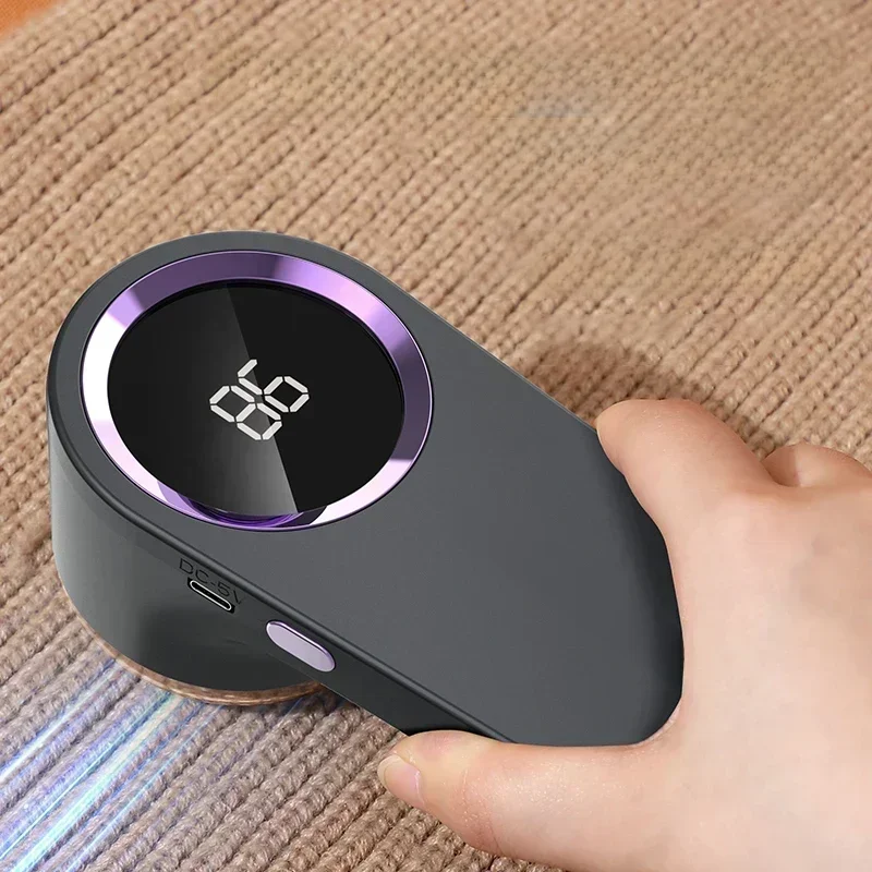 Elektryczny odstrażacz kłaków Elektryczny trymer do swetrów typu C Ładowanie przez USB Wygodny, inteligentny obcinacz do pelletu LED Szybkie użytkowanie w gospodarstwie domowym — zdjęcie 2