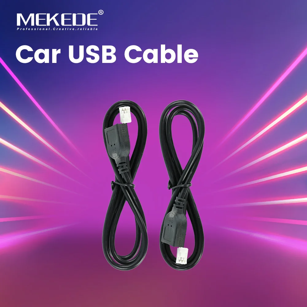 MEKEDE Car Radio Accessories USB Wire Harness 4 Pin 6 Pin Car USB Navigation Extension Cable Adapters for Car Multimedia Player