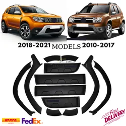 Wheel Arches And Moldings For Renault Dacia Duster 2010-2022 Car Decorations Full Set Bumpers Trim Covers 4x4 Off Road