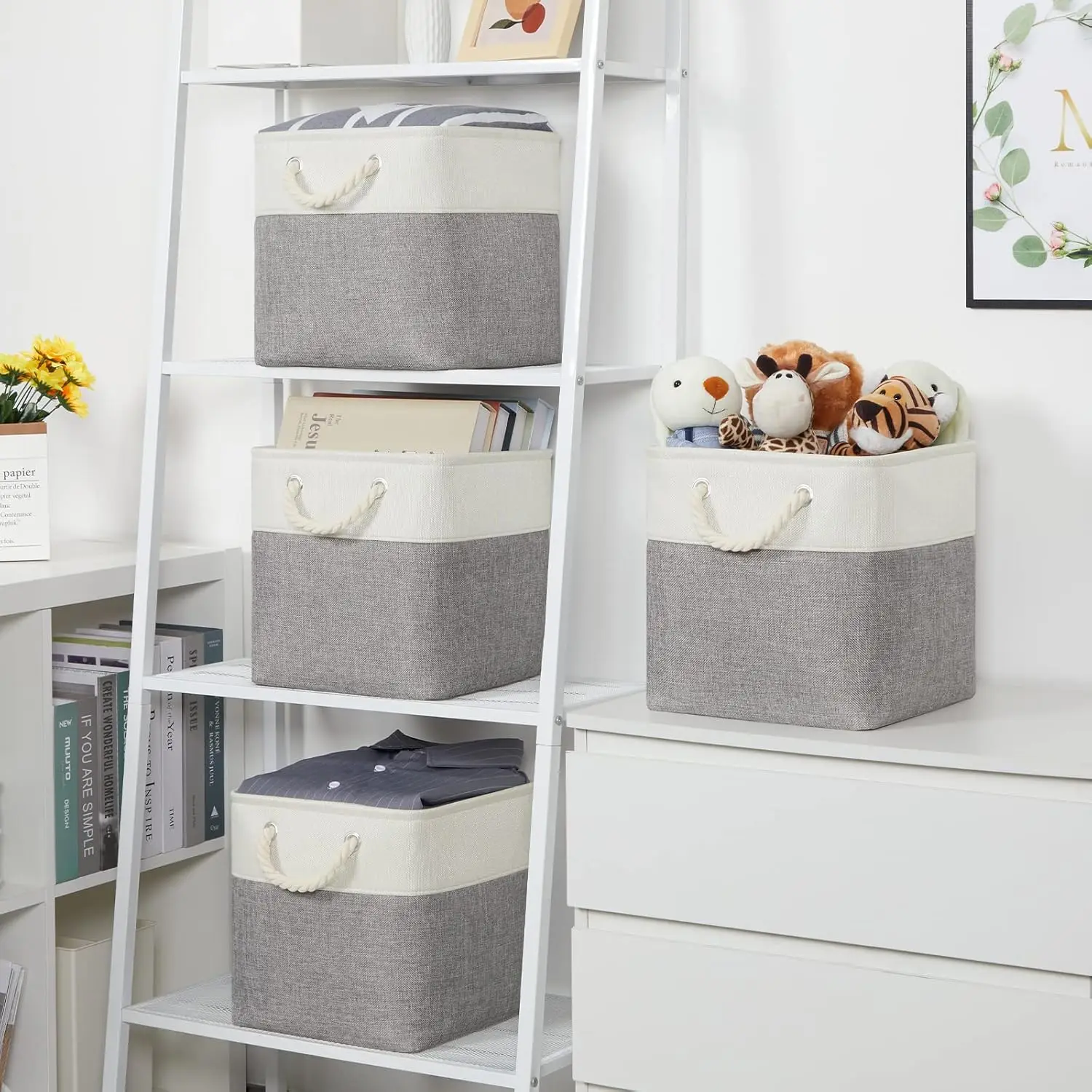 Fabric Cube Storage Basket 1