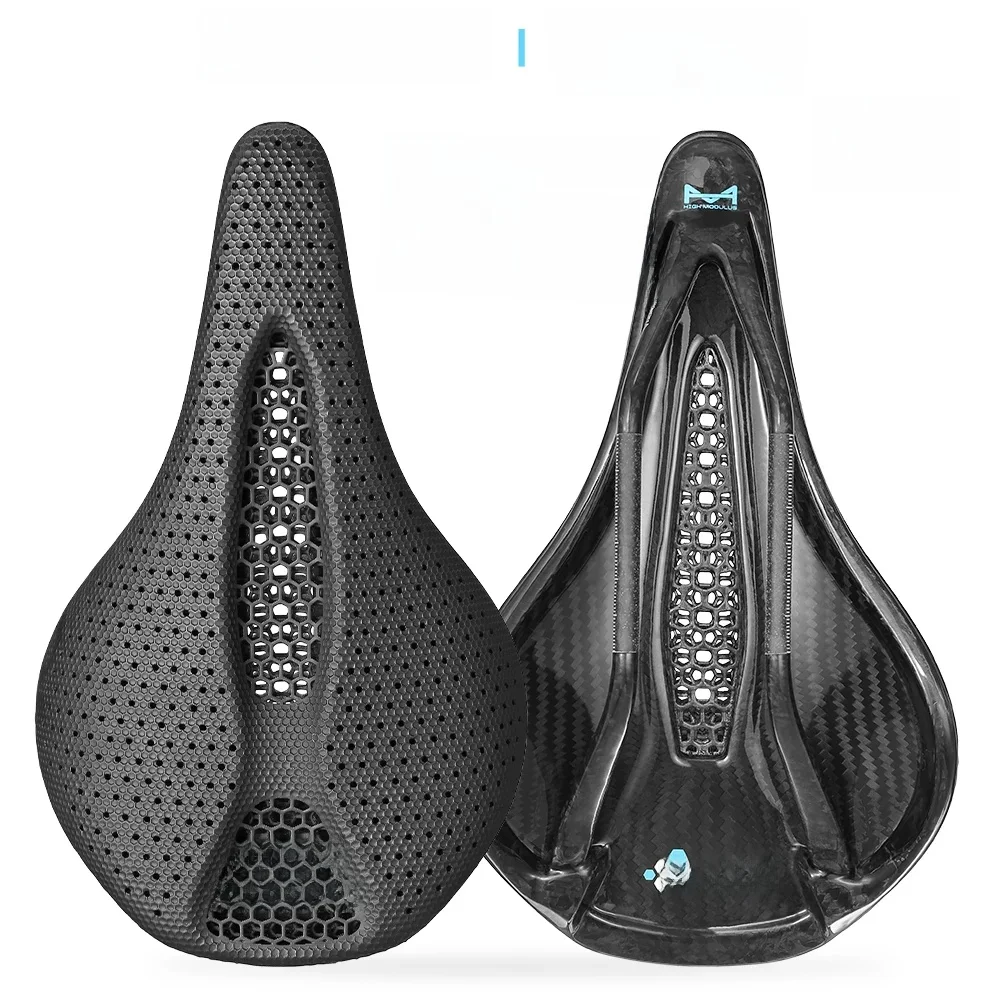 AliExpress RYET Carbon 3D Printed Saddle 145/155MM 130g 7*9 Bike Seating For Men Women Triathlon Road MTB Mountain Gravel Cycling Parts
