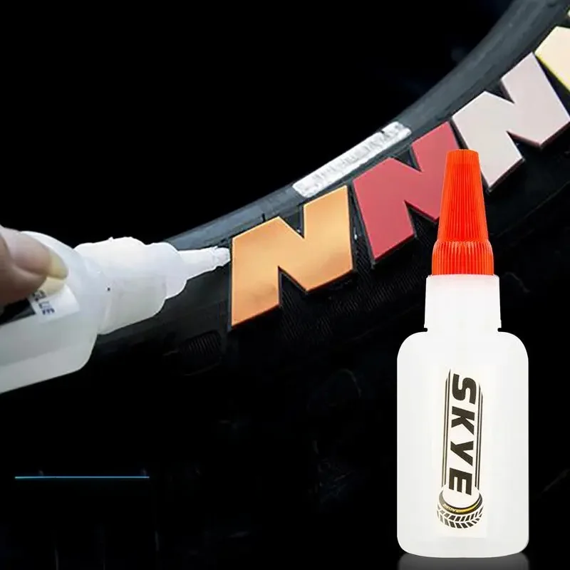 40ml pneu en caoutchouc 3D lettre autocollant colle spécial étanche pneu autocollant adhésif voiture pneu lettre autocollant colle