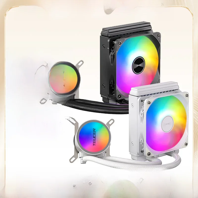 TEUCER AF-120 Waterkoeler 12 cm RGB Fan Processor Heatsink 120mm PC Waterkoeling Radiator Voor intel 2011/1700/155X AMD AM4 AM5 - afbeelding 2