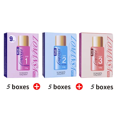 Imagen 1 del producto 10 Lomansa Plus Corea Kit de levantamiento de pestañas para extensión de pestañas juegos de extensiones de levantamiento de pestañas tratamiento de crecimiento de larga duración