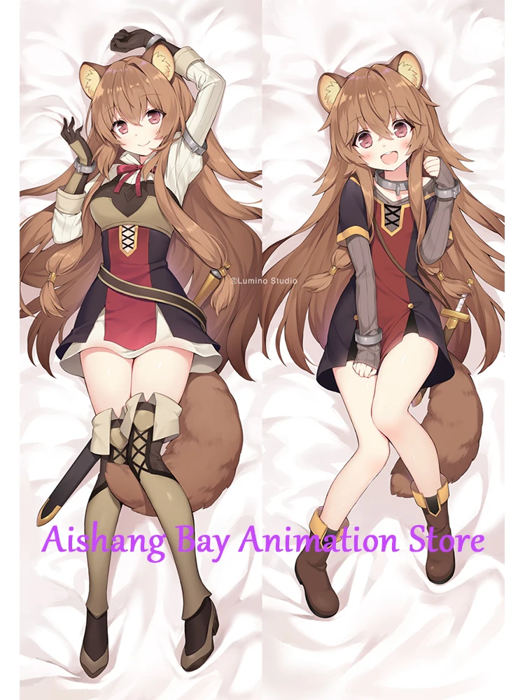 Dakimakura Anime Pillow Cover Raphtalia Double Sided Print Life-size Body Decoration