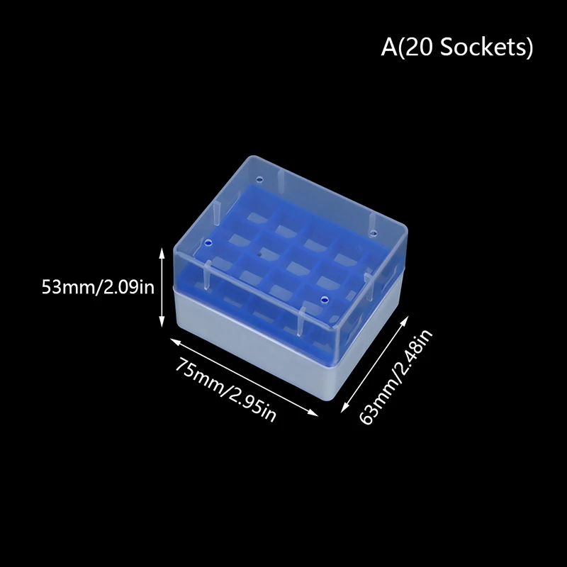 Plastic Test Tube Holder Centrifuge Tube Rack Box With Cover Centrifugal Tube Support Laboratory Supplies