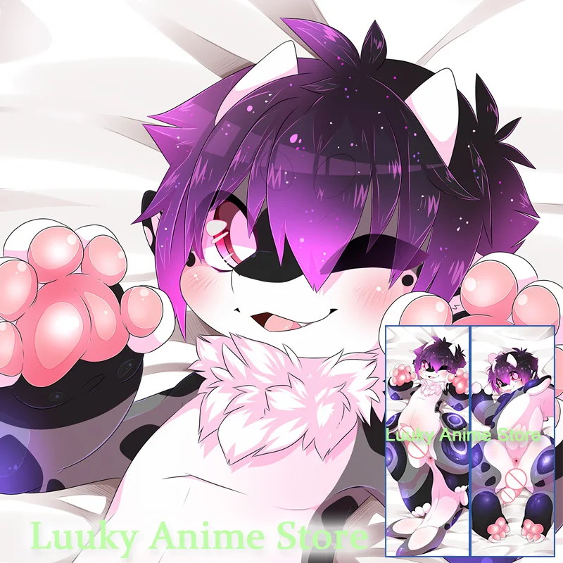 

Dakimakura Anime Ekih Furry Orca Dragon Double Sided Print Life-size Body Pillow Cover