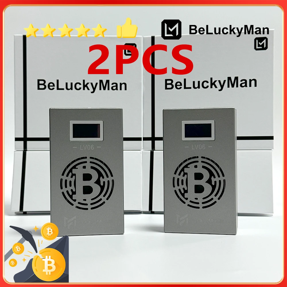 

2pcs lucky miner btc solo miner BTC BCH BSV DGB WIFI SHA256 504GH/S crypto miner lottery miner solo miner