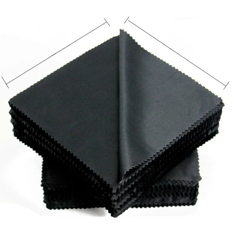 AliExpress 20pcs/lot Black Microfiber Cycling Sunglasses Eyeglasses Cleaning Cloth 13*13cm Glasses Eyewear