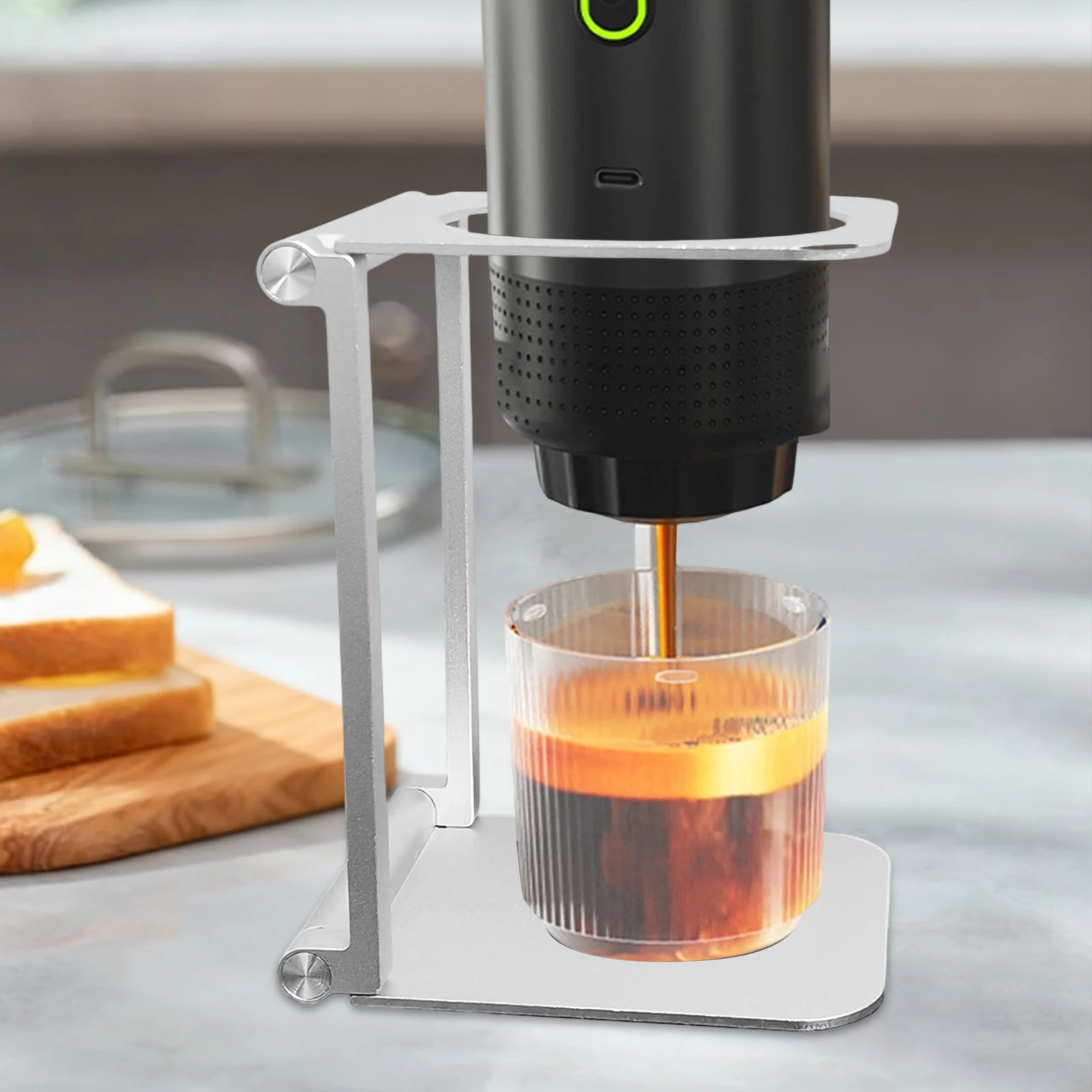 

Auminum Alloy Portable Coffee Machine Stand Foldable Multi-model Universal Outdoor Lightweight Coffee Filter Extraction Rack