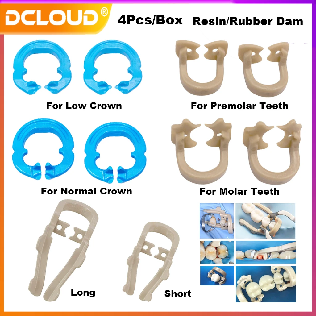 Dental Rubber Dam Clamps Żywica Matrix Ring Clips Matrix Fixed Clamp Long Short Autoclavable For Dental Lab Dentist Product