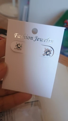 Black CZ Metal Star Earring Stud For Men Women Hip Hop Style Antique Silver Color Start Clear Crystal Couple Post Earrings photo review