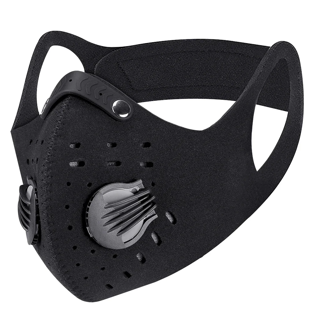 AliExpress NONE Cycling Mask Activated Carbon Anti-Pollution Masks Breathing Valve Protective Cycling Mask With Filter Windproof Dust Mask