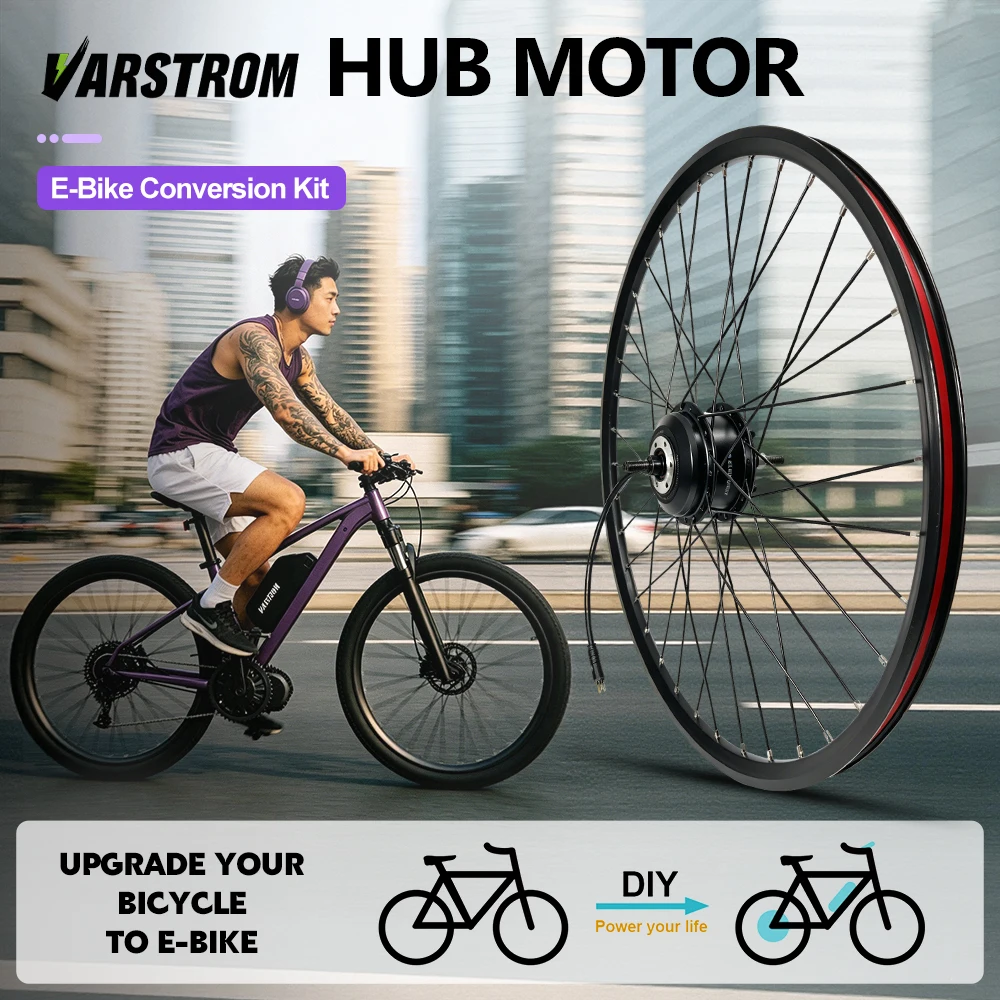 [Conformità UE] Motore mozzo 36V 250W VSF03 VSR03 25km/h 42Nm Motore mozzo ruota anteriore e posteriore Varstrom per eBike, kit di conversione per bici elettriche da 26", 27.5", 28", 29" e 700C,