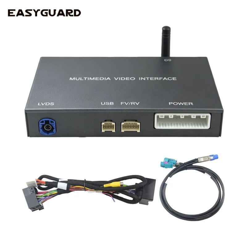 EASYGUARD PlugPlay Wireless CarPlay Android Auto Decoder CarPlay Box Fit For Mercedes Benz A B C Class E CLS CLA GLA GLB & NTG6