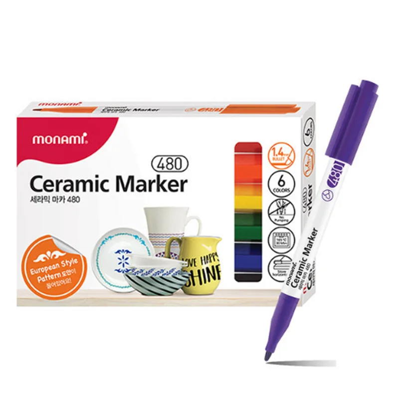 Monami Ceramic Maka 480 1.4mm 6 color set