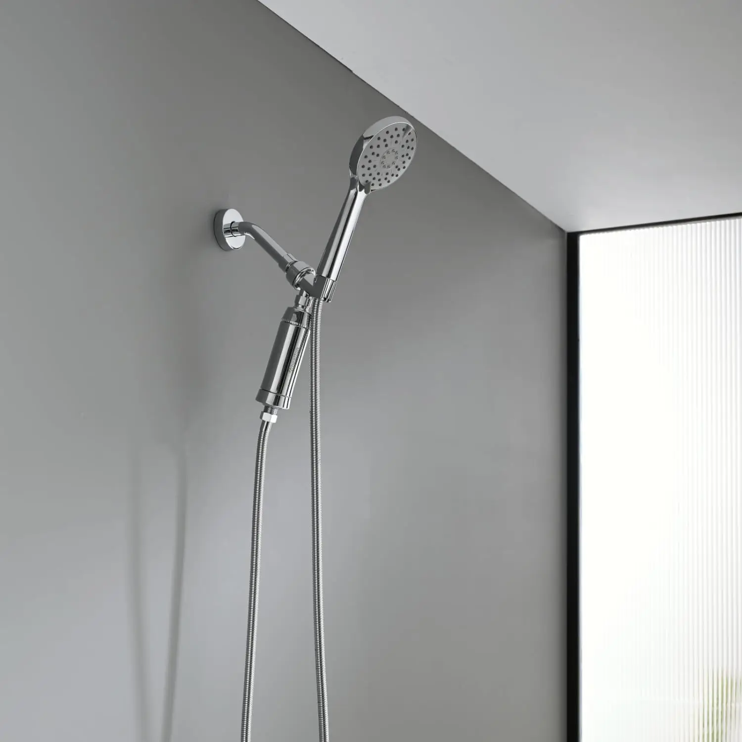 Wheelton SPA Bathing Remove Chlorine Water Filter Purifier Shower Filtration Soft Water Attach Extra 3 Cartridges