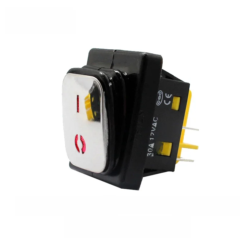 KCD4 przełącznik dźwigniowy z wodoszczelną osłoną powierzchni ze stali nierdzewnej 30A przełącznik kołyskowy 250VAC 12v LED 4pin on off przełącznik na off na przełącznik IP67 — zdjęcie 2