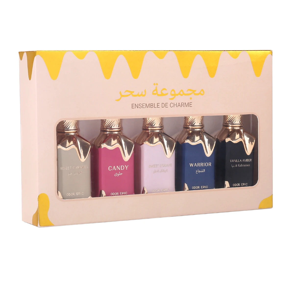 The Collection Perfume Fragrance - 5ピースアラビアンスタイル香水ギフトセット、エレガントなコレクタブルフレグランスコレクション、精巧なギフトボックス包装、誕生日、ホリデーパーティー、日常使いに最適なプレゼント
