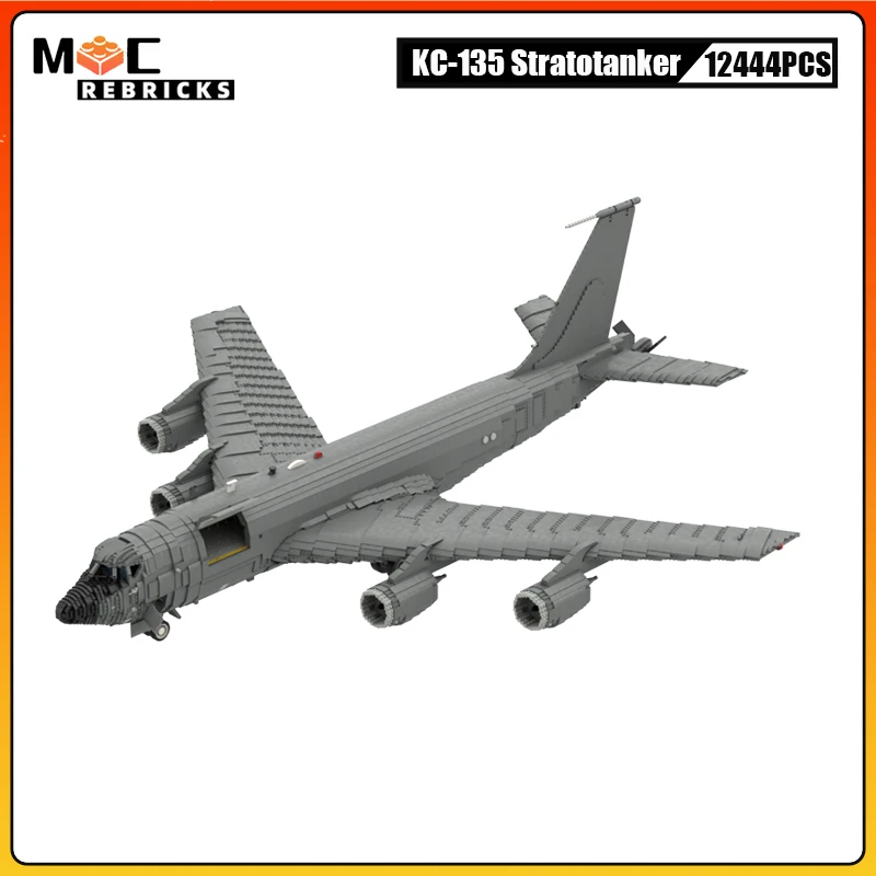 

WW2 KC-135R Stratotanker Building Blocks Kit American Military Aerial Refueling Aircraft Model Adult Difficulty Bricks Toy