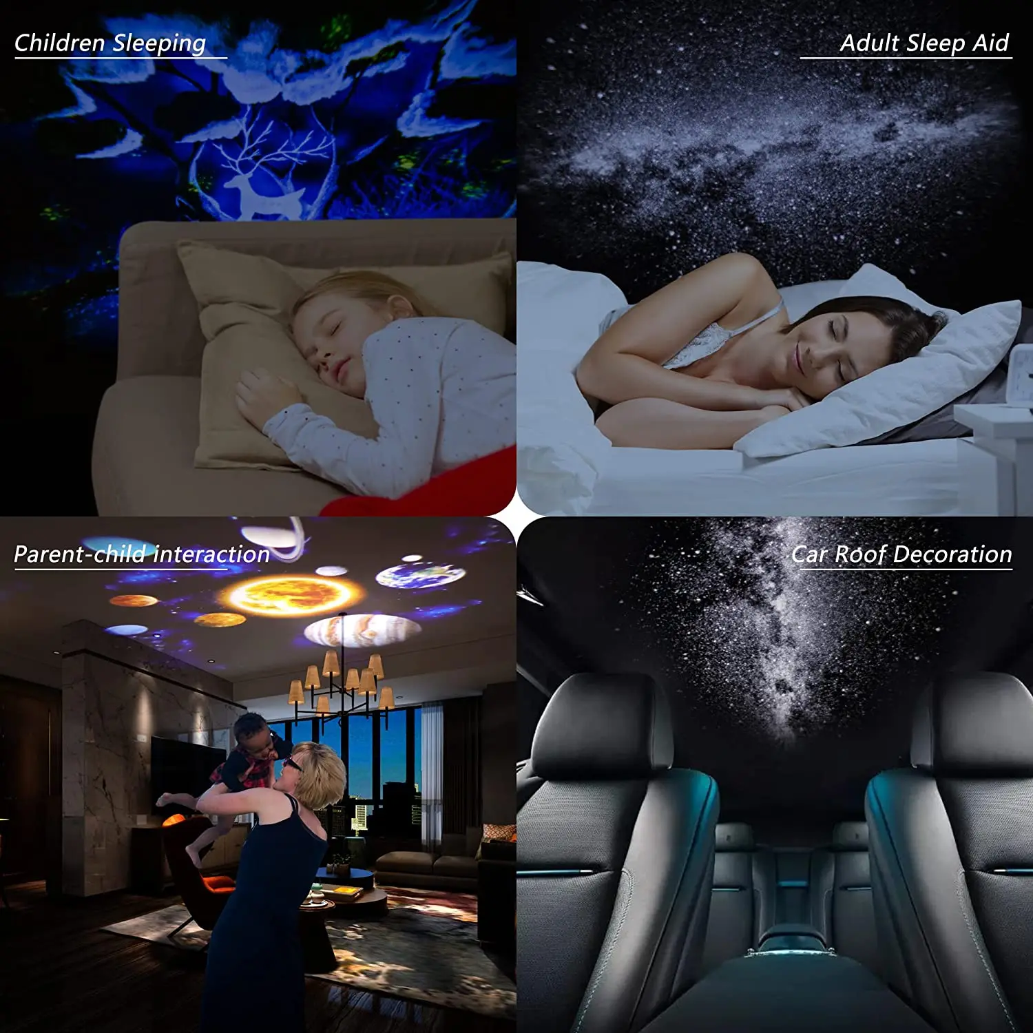 Nachtlicht Galaxie-Projektor Sternenhimmel-Projektor 360° ° Rotierende Planetariumslampe für Kinderzimmer Valentinstagsgeschenk Hochzeitsdeko – Detail 8