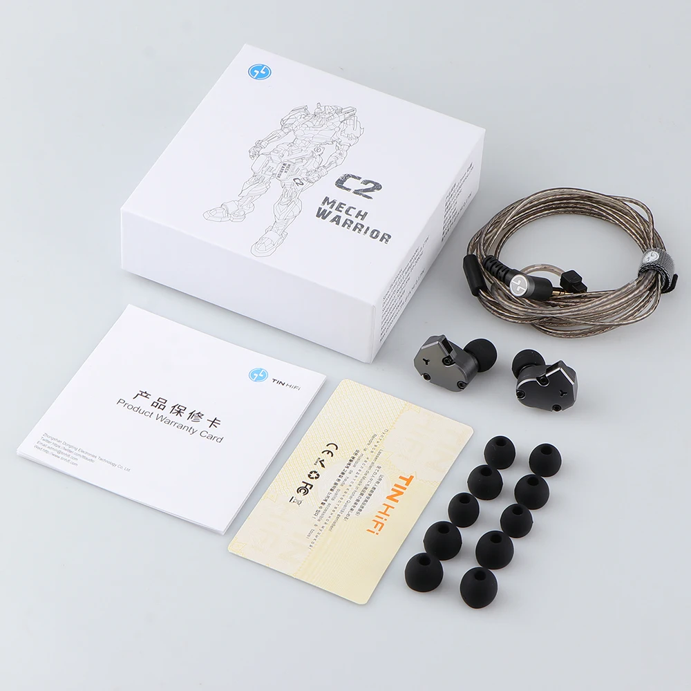 TINHiFi C2 IEM 10mm LCP Membran Dynamische DD Fahrer Kopfhörer HiFi In Ohr Musik DJ Bass Kopfhörer 0,78mm 2Pin CNC Metall