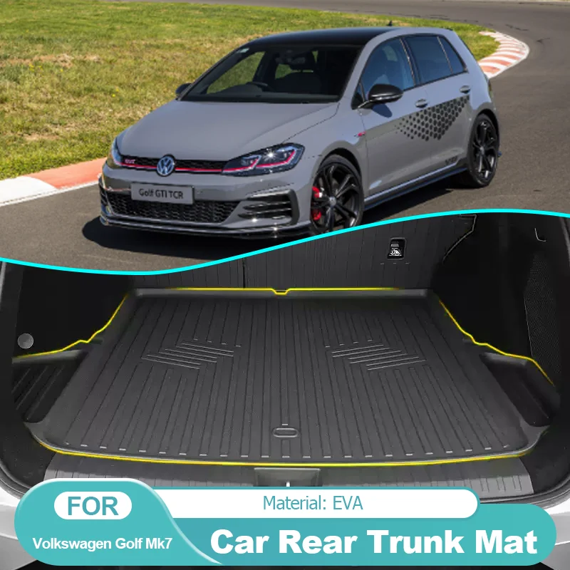 

EVA Car Rear Trunk Mat Waterproof Protective Liner Trunk Tray Floor Mats Accessories for Volkswagen VW Golf 7 Mk7 2020 2015~2021