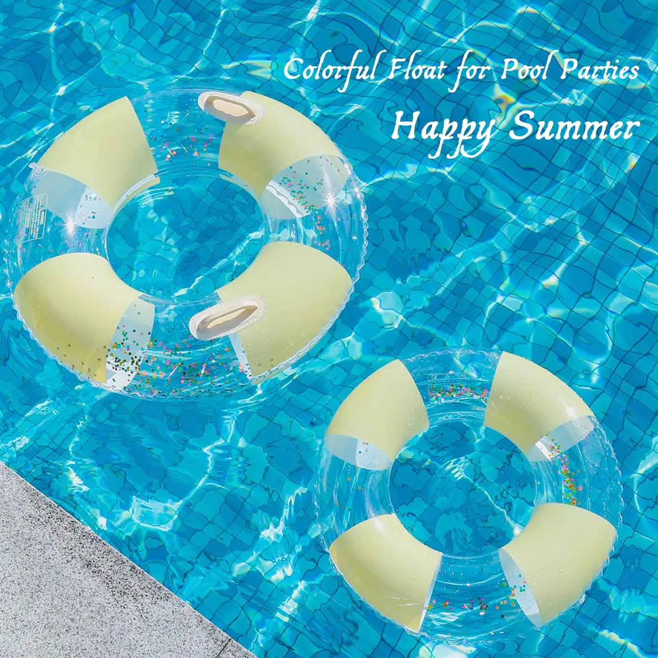 Inflatable Pool Floats Adult Striped Large Swim Ring  Pool Tubes,Giant Premium Stripe Water Floats Rings for Pool Party Beach