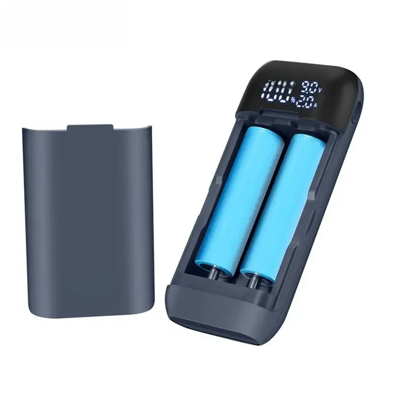 18650 Etui z ładowarką DIY Power Bank Box QC3.0 PD 18W Etui z szybkim ładowaniem dla 18650 217000   Ładowarka do akumulatorów litowych 20700 — zdjęcie produktu 7