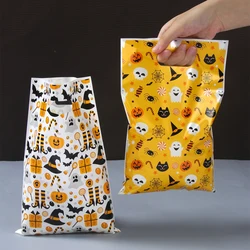 Halloween Candy Bag Cartoon Scary Ghost Pumpkin Candy Gift Bags Trick Or Treat Bags Party Decors Favor Goodie Gift Wrapping Bag