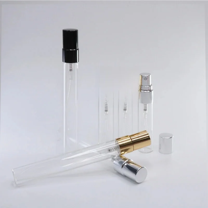 100 stks 5 ml/10 ml mini compact helder glas hervulbare vernevelaar Spray Reizen parfumflesje draagbare cosmetische tool - afbeelding 2