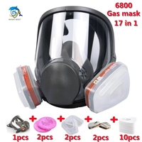 6800 Anti-Fog Full Face Respirator Gas Mask Industrial Painting Spraying Respirator Safety Work Filter Formaldehyde Protection