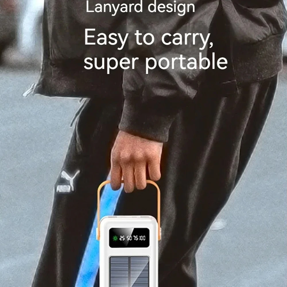 Gaiaray 50000 mAh 80000 mAh Solar-Powerbank, Vierdraht-Schnellladung - Image 5