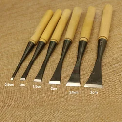 Wood Carving Knife Chisel Blank Flat Knife Woodworking Hardwood Carving Tools 0.3-6mm