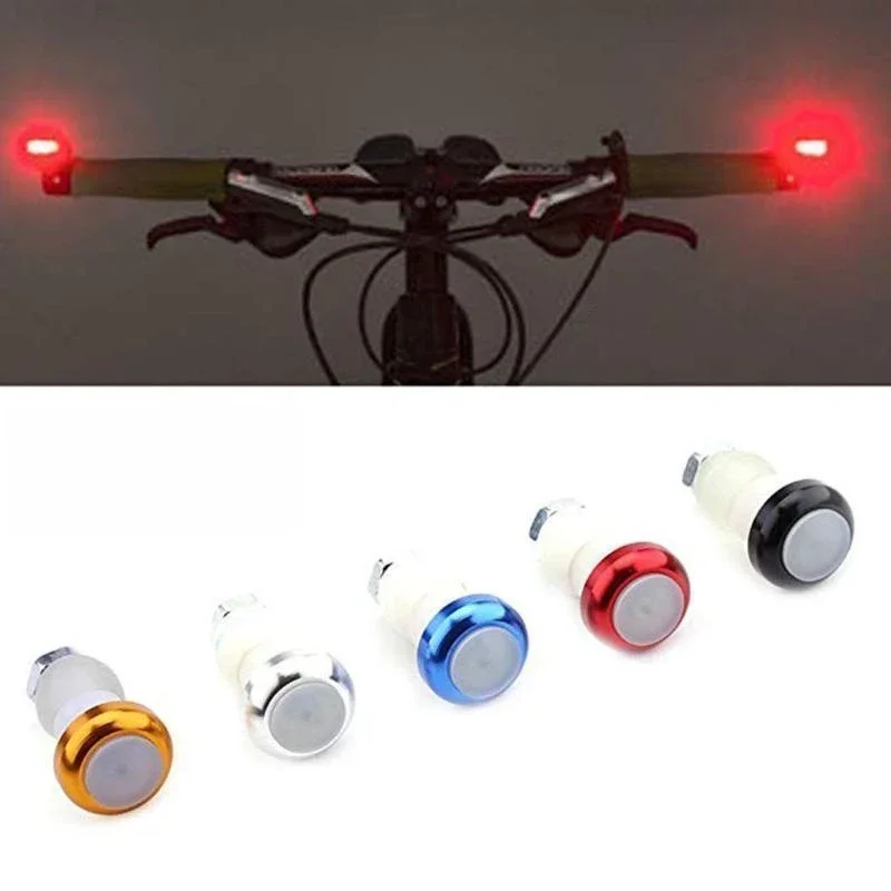 AliExpress MOONBIFFY 1Pair Bike Handlebar Light Bicycle Cycling Turn Signal LED Handlebar Bar End Plugs Indicator Lights