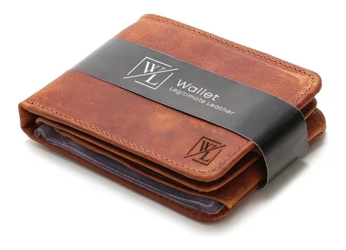 Full Luxury Executive Vintage Leather Men's Wallet in Box