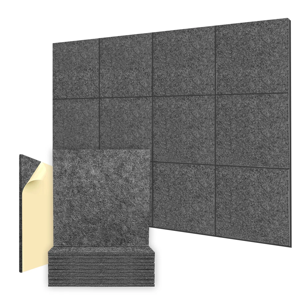 

Arrowzoom Self Adhesive Sound Deadening Soundproofing Sound Absorption Polyester Fabric Panel KK1261