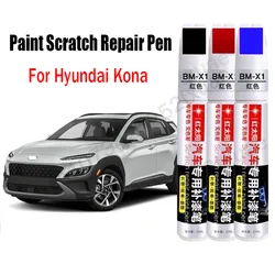 Stylo de réparation de rayures de peinture de voiture pour Hyundai Kona 2024 2023, dissolvant de stylo de retouche, accessoires d'entretien de peinture, noir, blanc, rouge, bleu, gris