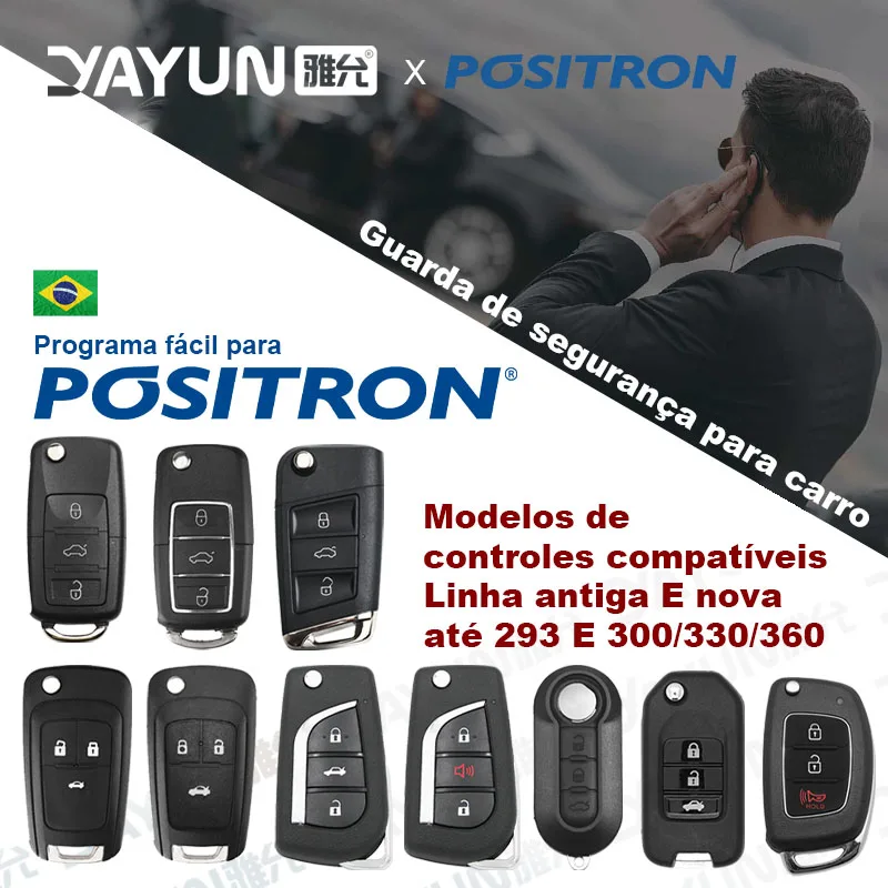 YAYUN brasile telecomando PXN serie DPN Positron PST Alarm 4 pulsanti nuova e vecchia linea flessibile per 293 300 330 360 spedizione gratuita