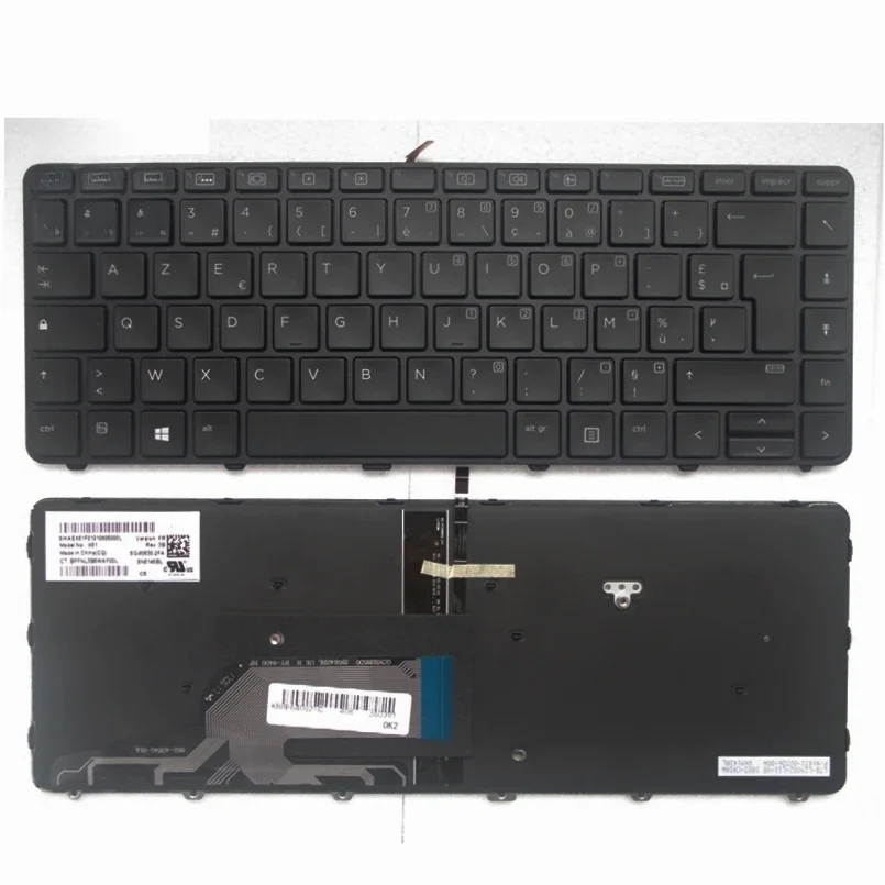 Nouveau clavier d'ordinateur portable français US/FR/SP/AR pour HP Probook 430 G3/440 G3/445 G3/640 G2/645 G2/640 G3/430 G4/440 G4/446 G3