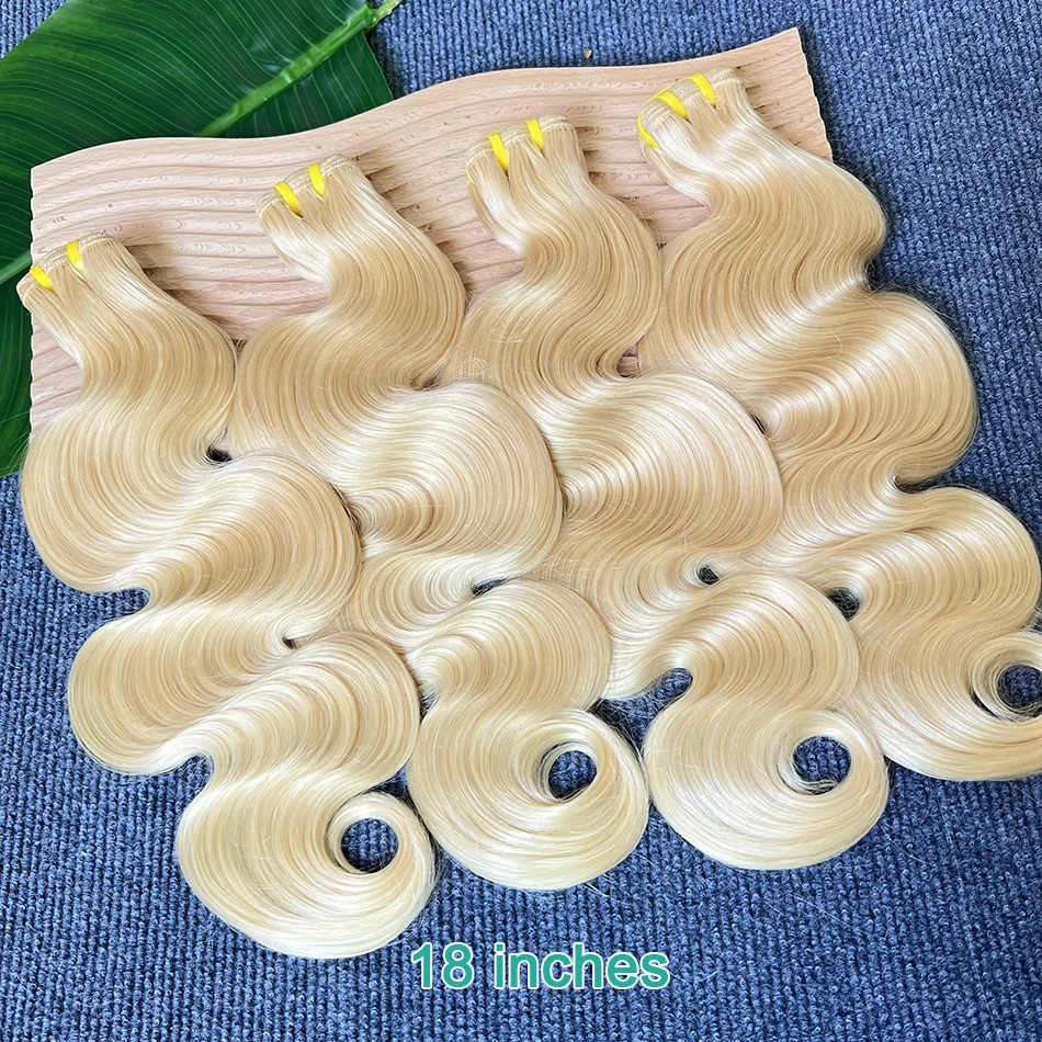 613 Blonde Bundles Body Wave 30 Inch Extensiones De Cabello Tissage Human Hair Bundles 613 Color