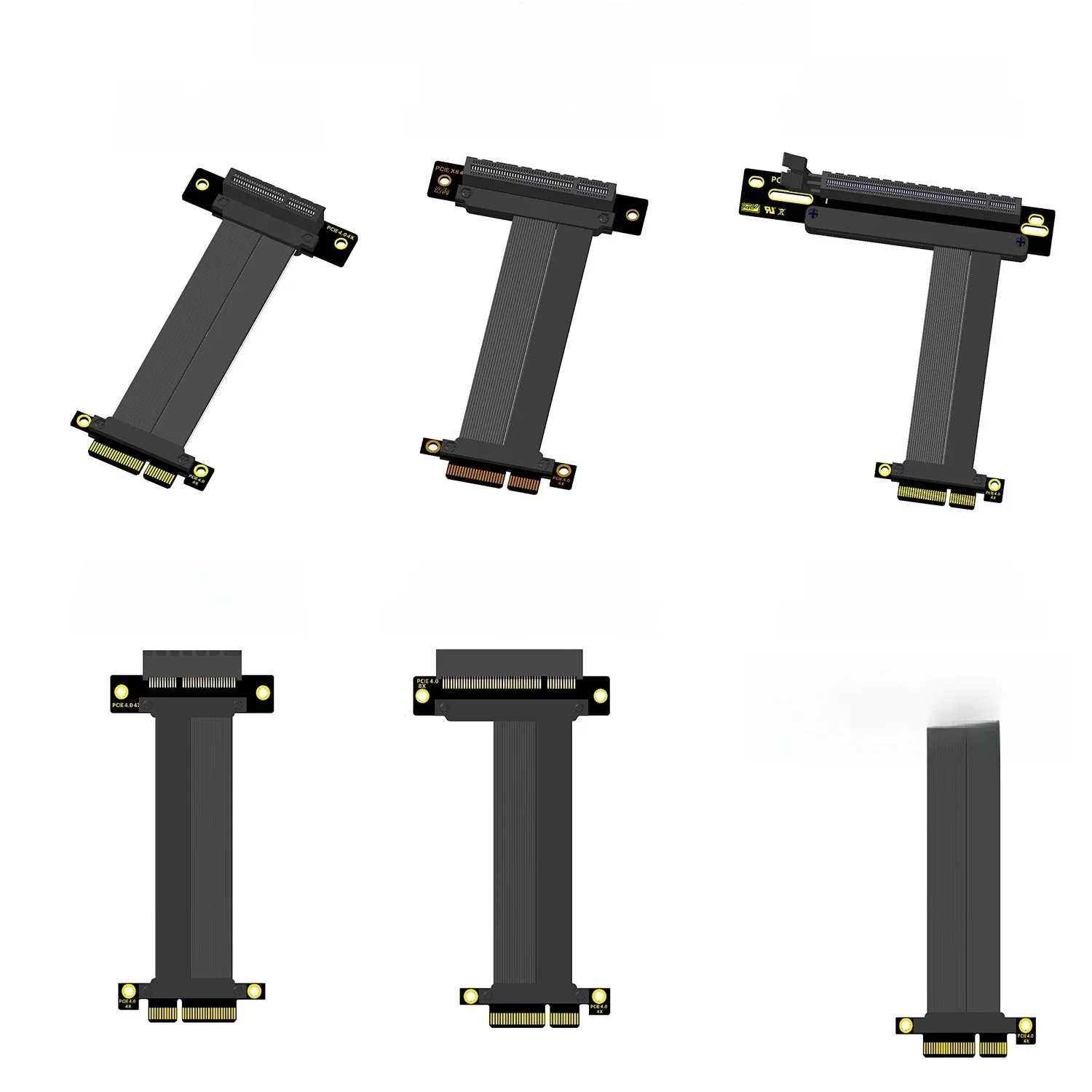 PCI-E Riser PCI E 4X Kabel PCI Express Riser Karta PCIe X4 do X8 X16 4.0 GEN4 Przedłużacz Rozszerzenie Adapter konwertera SSD GPU — zdjęcie produktu 7